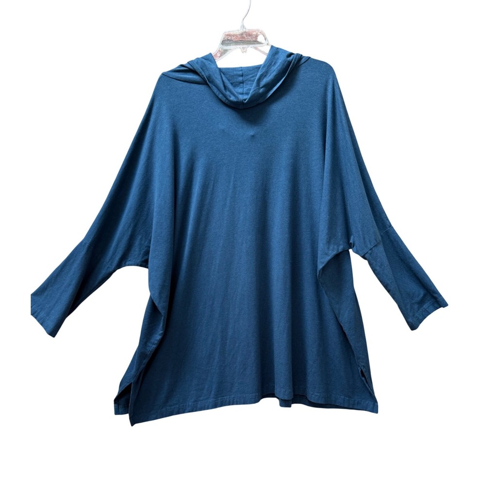 Bryn Walker Small Cowl Neck Tunic Shirt‎ Lagenlook Stretchy Bamboo Blend - Picture 3 of 8